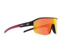 Okulary rowerowe Red Bull Spect Dundee - black/brown/red mirror CAT3
