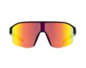 Okulary rowerowe Red Bull Spect Dundee - black/brown/red mirror CAT3