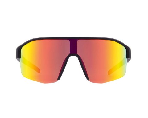 Okulary rowerowe Red Bull Spect Dundee - black/brown/red mirror CAT3