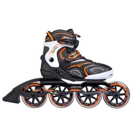 Łyżworolki NILS Extreme NA1060S czarno-pomarańczowe rozm. 41