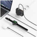 Kabel USAMS Huan Series 3w1 z ładowarką indukcyjną 72W do USB-C tarnish