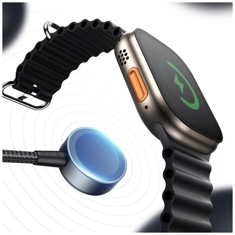 Kabel USAMS Huan Series 3w1 z ładowarką indukcyjną 72W do USB-C tarnish
