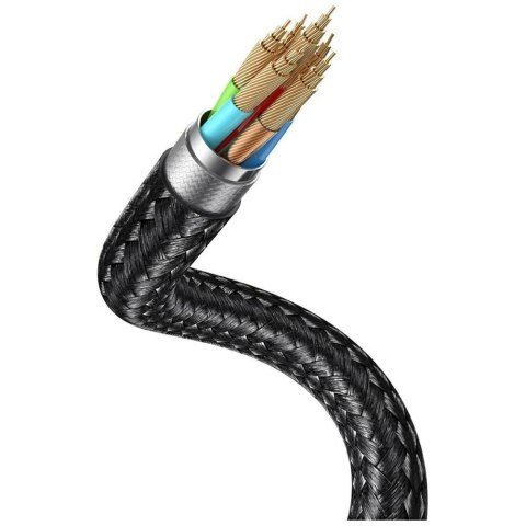 Kabel USAMS Huan Series 3w1 z ładowarką indukcyjną 72W do USB-C tarnish