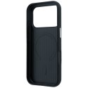 Etui Mercedes Leather Semi Wrap Iconic Line MagSafe do iPhone 17 Pro czarny