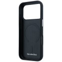Etui Mercedes Leather Semi Wrap Iconic Line MagSafe do iPhone 17 Pro granatowy