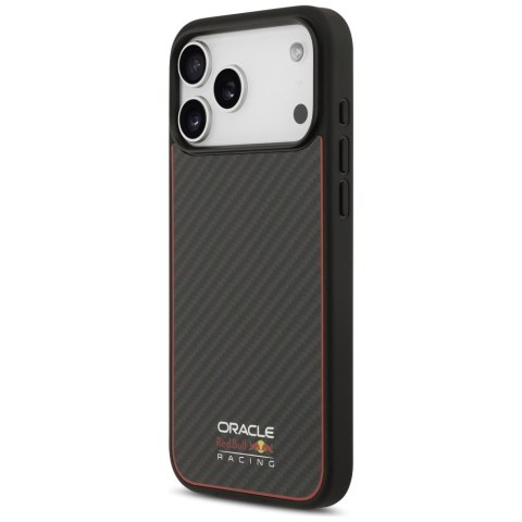Etui Red Bull Kevlar Logo Matt MagSafe do iPhone 17 Pro Max czarny