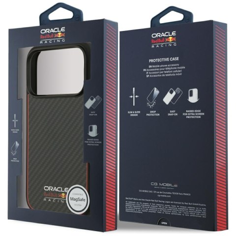 Etui Red Bull Kevlar Logo Matt MagSafe do iPhone 17 Pro czarny