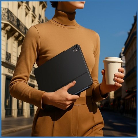 Etui Typecase Edge z klawiaturą do iPad Pro 13" 2024/2025 włókno węglowe