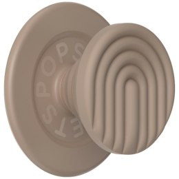 Uchwyt i podstawka do telefonu Popsockets MagSafe Round PopOut Latte Curves MagSafe beżowy