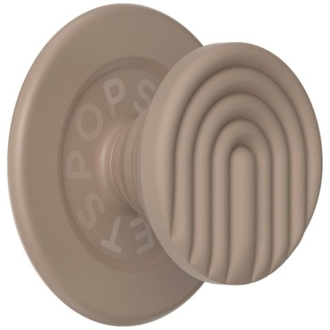 Uchwyt i podstawka do telefonu Popsockets MagSafe Round PopOut Latte Curves MagSafe beżowy