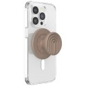 Uchwyt i podstawka do telefonu Popsockets MagSafe Round PopOut Latte Curves MagSafe beżowy