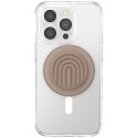 Uchwyt i podstawka do telefonu Popsockets MagSafe Round PopOut Latte Curves MagSafe beżowy