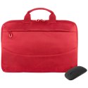 Zestaw torba Tucano Borsa Idea na laptopa 15.6" + myszka czerwony