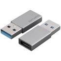 Adapter 4smarts Passive USB-A 3.0 do USB-C srebrny 2szt.