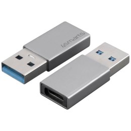 Adapter 4smarts Passive USB-A 3.0 do USB-C srebrny 2szt.
