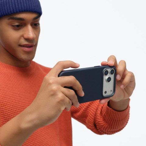 Etui Moft Snap Movas MagSafe do iPhone 17 Pro granatowy