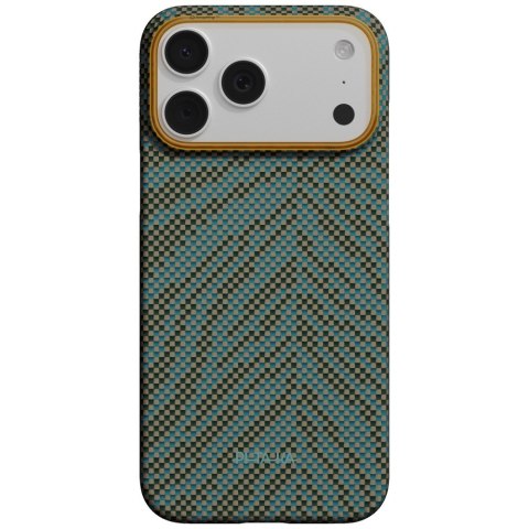 Etui PITAKA Edge Case Breath of Veins do iPhone 17 Pro dive green