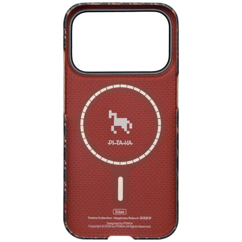 Etui PITAKA Edge Case Happiness Rides In do iPhone 17 Pro Max ebon kylin