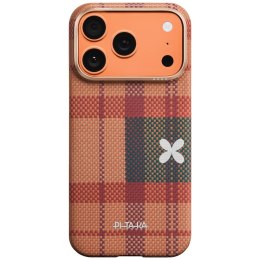 Etui PITAKA Flora in Grid Edge do iPhone 17 Pro cloud dusk