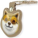 Etui na lokalizator / brelok Nimmy Glasses Cool Dog brązowy
