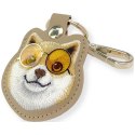 Etui na lokalizator / brelok Nimmy Glasses Cool Dog brązowy