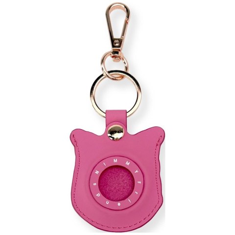 Etui na lokalizator / brelok Nimmy Glasses Cool and Cute Cat różowy