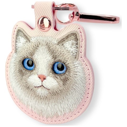Etui na lokalizator / brelok Nimmy New Big Eyed Pet 2.0 Cat różowy
