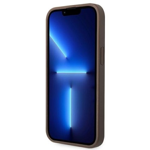 Guess GUHCP14S4GMGBR iPhone 14 / 15 / 136.1" brązowy/brown hardcase 4G Big Metal Logo