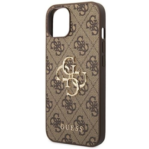 Guess GUHCP14S4GMGBR iPhone 14 / 15 / 136.1" brązowy/brown hardcase 4G Big Metal Logo