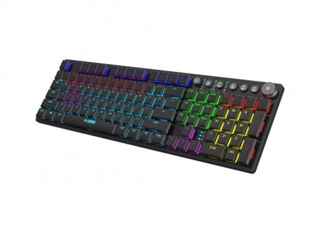 IBox AURORA K-6 klawiatura Uniwersalne RF Wireless + Bluetooth QWERTY Angielski Czarny