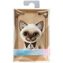 Magnetyczny portfel stojak na telefon Nimmy New Big-Eye Cute Pets 2.0 Cat brązowy