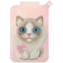 Magnetyczny portfel stojak na telefon Nimmy New Big-Eye Cute Pets 2.0 Cat różowy