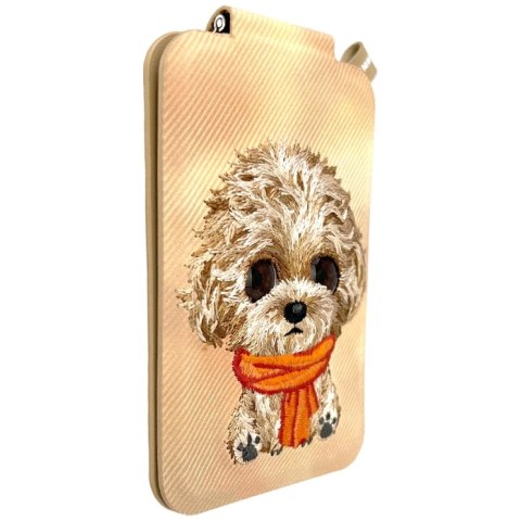Magnetyczny portfel stojak na telefon Nimmy New Big-Eye Cute Pets 2.0 Dog brązowy