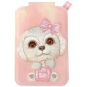 Magnetyczny portfel stojak na telefon Nimmy New Big-Eye Cute Pets 2.0 Dog różowy