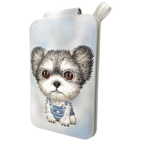 Magnetyczny portfel stojak na telefon Nimmy New Big-Eye Cute Pets 2.0 Dog szary