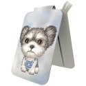 Magnetyczny portfel stojak na telefon Nimmy New Big-Eye Cute Pets 2.0 Dog szary