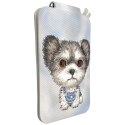 Magnetyczny portfel stojak na telefon Nimmy New Big-Eye Cute Pets 2.0 Dog szary