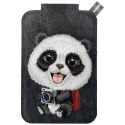 Magnetyczny portfel stojak na telefon Nimmy New Big-Eye Cute Pets 2.0 Panda czarny