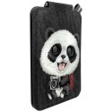 Magnetyczny portfel stojak na telefon Nimmy New Big-Eye Cute Pets 2.0 Panda czarny