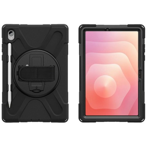 Pancerne etui z uchwytem 4smarts Rugged Case Grip do Samsung Galaxy Tab S11 czarny