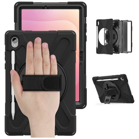 Pancerne etui z uchwytem 4smarts Rugged Case Grip do Samsung Galaxy Tab S11 czarny