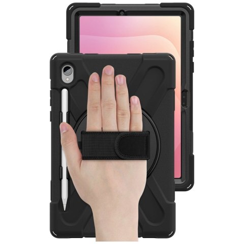 Pancerne etui z uchwytem 4smarts Rugged Case Grip do Samsung Galaxy Tab S11 czarny