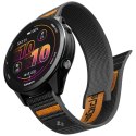 Pasek Spigen Athlex Air Quick Release do Garmin 22 mm czarno pomarańczowy