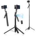 Selfie stick 4smarts tripod ze śledzeniem twarzy 360° AI czarny