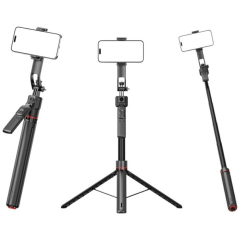 Selfie stick 4smarts tripod ze śledzeniem twarzy 360° AI czarny