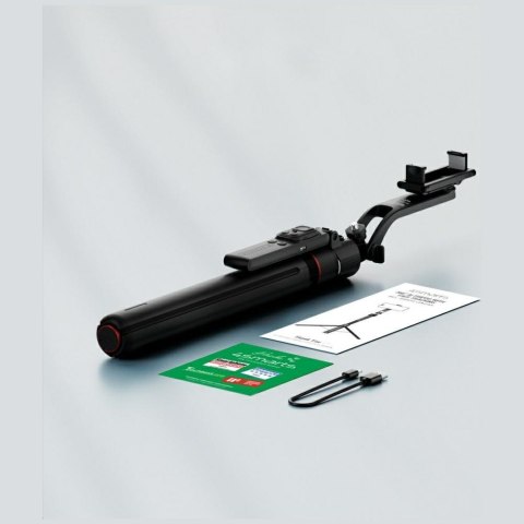 Selfie stick 4smarts tripod ze śledzeniem twarzy 360° AI czarny