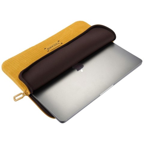 Torba na laptopa Tucano Velluto 2 Sleeve 14" do MacBook żółty