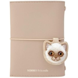 Zestaw 2w1 notatnik Nimmy New Big-Eye Cute Pets 2.0 + długopis Cat brązowy