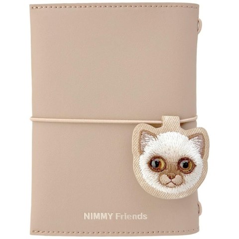 Zestaw 2w1 notatnik Nimmy New Big-Eye Cute Pets 2.0 + długopis Cat brązowy