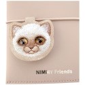 Zestaw 2w1 notatnik Nimmy New Big-Eye Cute Pets 2.0 + długopis Cat brązowy